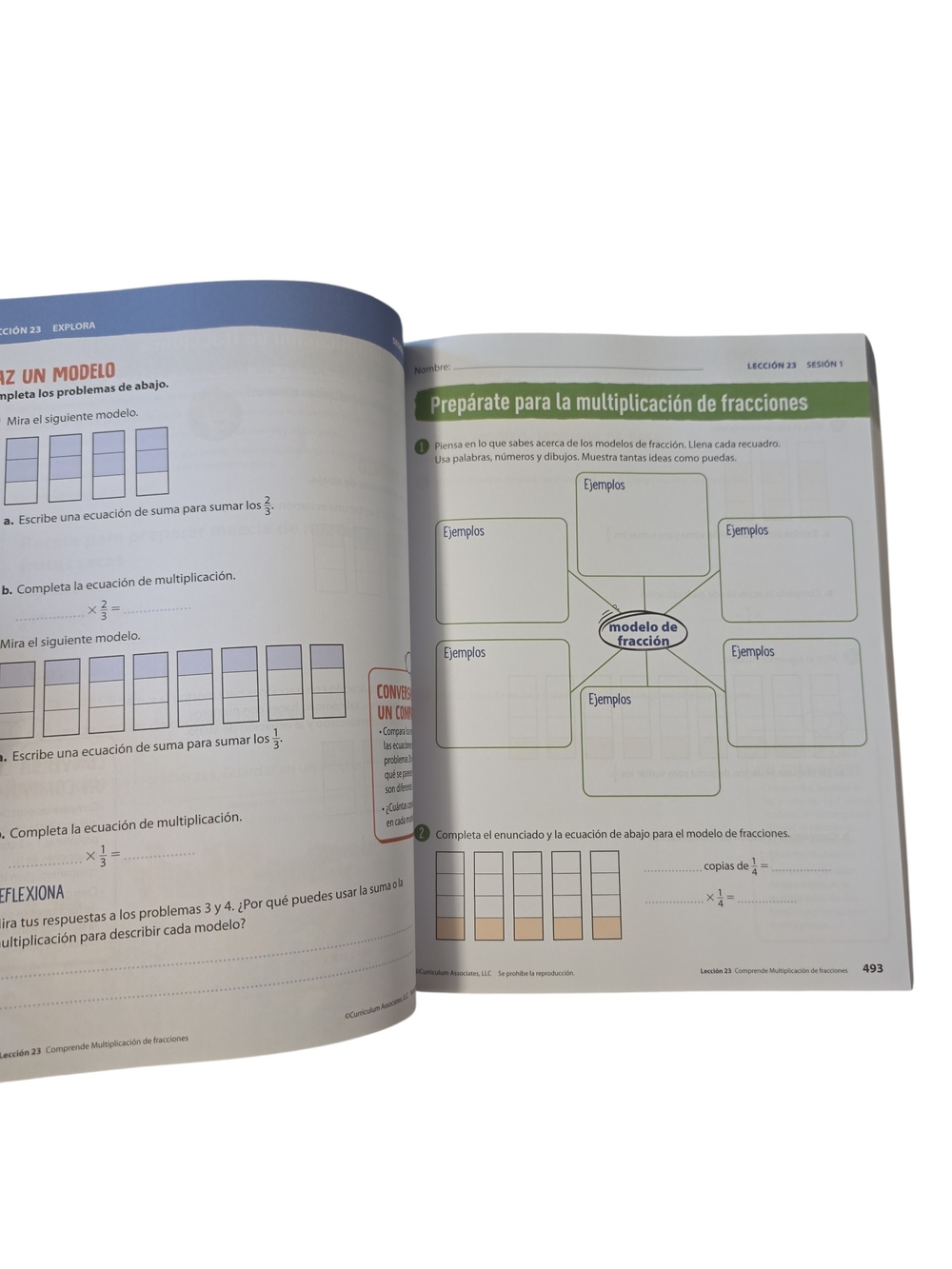 Matemáticas en español - Bright Orange Kids Math Workbook - Picture 3 of 3